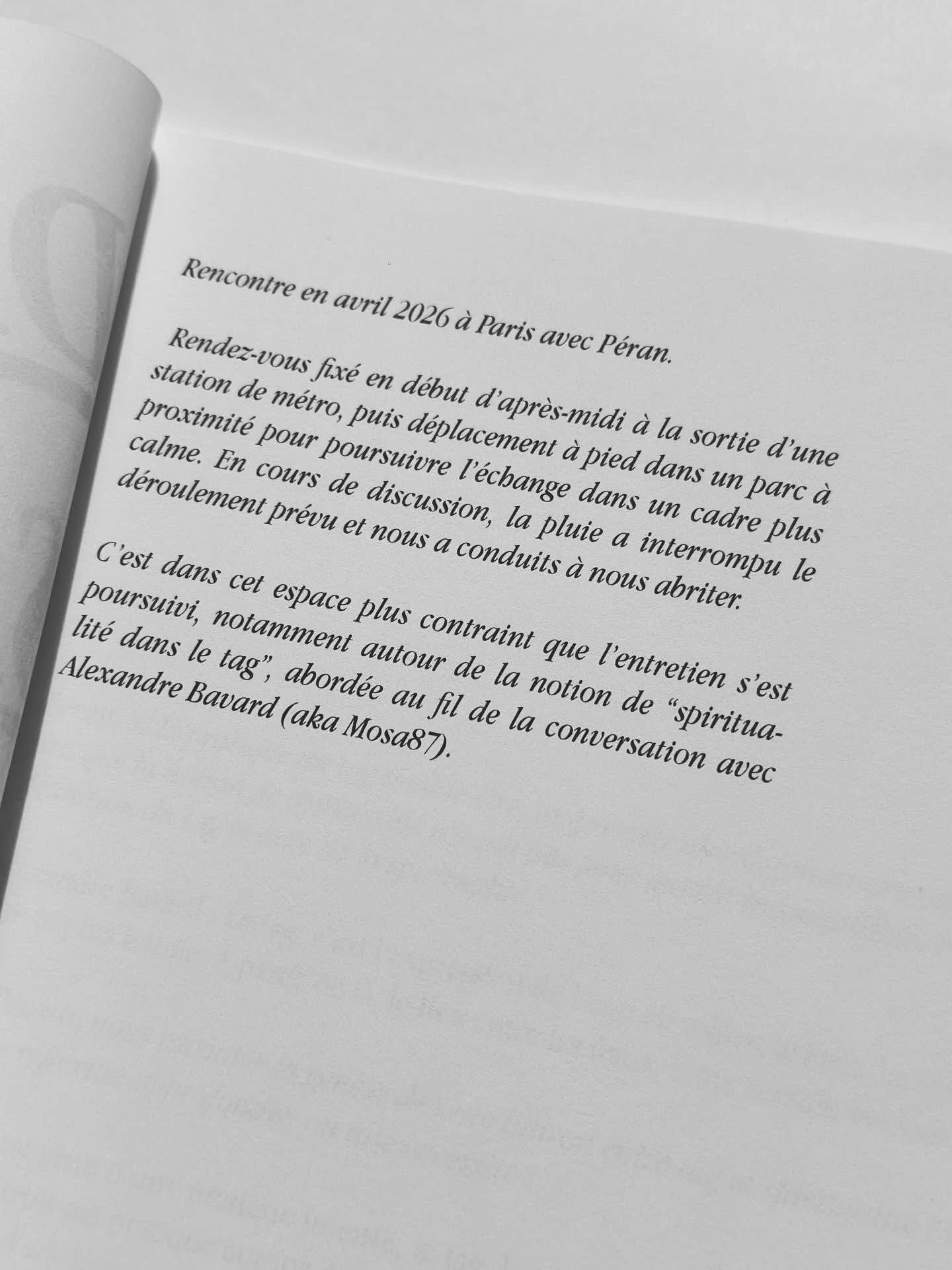 DE LA SPIRITUALITÉ DANS LE TAG