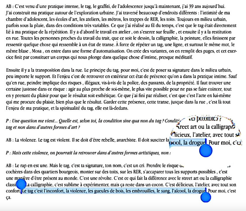 DE LA SPIRITUALITÉ DANS LE TAG